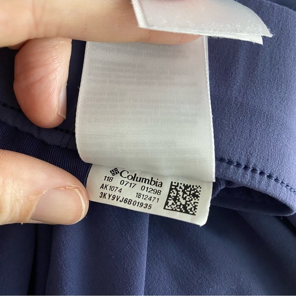 Columbia AK1074 Active Fit Omni-shield Skort Large Navy Blue - Picture 7 of 8